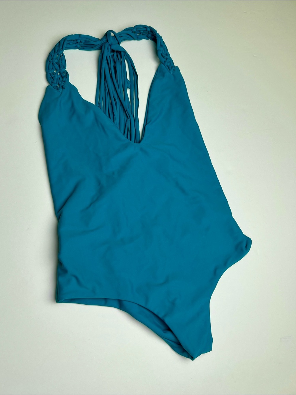 Mikoh Teal One Piece Halter Swimsuit
